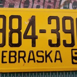 1953 Nebraska Bicycle Licence plate